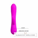 Pretty Love Barrete silikonowy model intymny 30 trybow 210mm fioletowy PRETTY LOVE