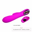 Pretty Love Barrete silikonowy model intymny 30 trybow 210mm fioletowy PRETTY LOVE