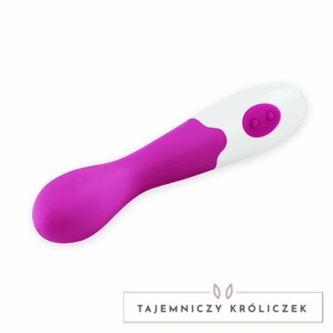 Pretty Love Bishop - masażer intymny liliowo-biały, 30 trybow, 18 cm PRETTY LOVE