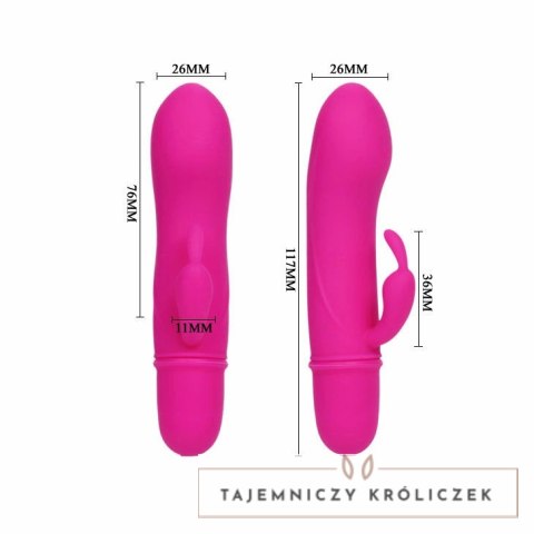 Pretty Love Caesar Liliowy Model z Podwojnym Systemem Wibracji 12,7 cm PRETTY LOVE