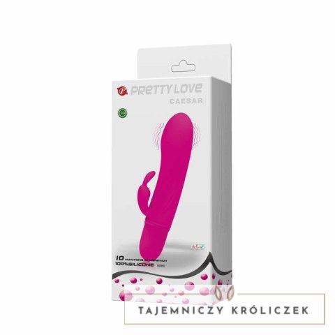 Pretty Love Caesar Liliowy Model z Podwojnym Systemem Wibracji 12,7 cm PRETTY LOVE