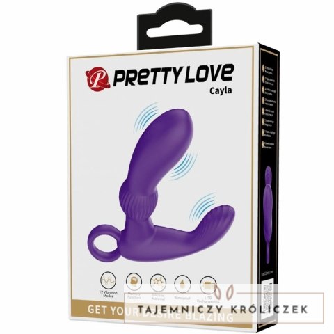 Pretty Love Cayla Masażer Prostaty Lila 12 Trybow Pilot USB PRETTY LOVE