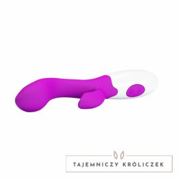 Pretty Love Flirtujący model wibrujący zielono-biały 20cm silikon PRETTY LOVE