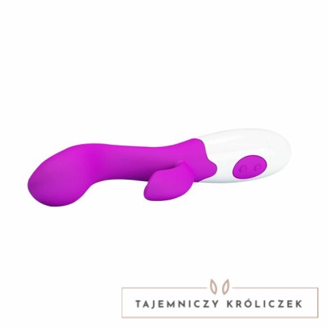 Pretty Love Flirtujący model wibrujący zielono-biały 20cm silikon PRETTY LOVE
