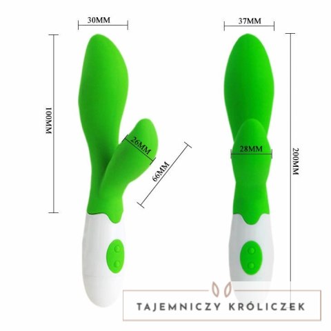 Pretty Love Owen Zielony Wibrator 30 Trybow Ergonomiczny 20cm PRETTY LOVE