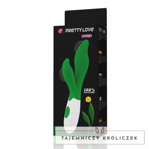 Pretty Love Owen Zielony Wibrator 30 Trybow Ergonomiczny 20cm PRETTY LOVE