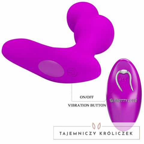 Pretty Love Terrance masażer wibracyjny z pilotem, silikonowy, 12 trybow PRETTY LOVE