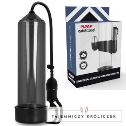 Pump Addicted RX5 Czarny System Prożniowy z Wibracją 23cm ABS+Silikon PUMP ADDICTED