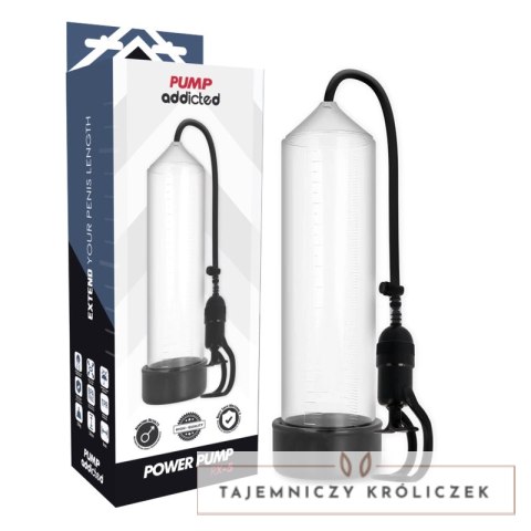 Pump Addicted RX5 Transparent - Pompka prożniowa, 23 cm, ABS+Silikon PUMP ADDICTED