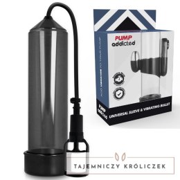 Pump Addicted RX7 Czarna Pompa Prożniowa z Funkcją Wibracji 24cm PUMP ADDICTED