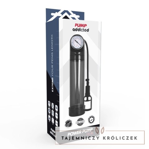 Pump Addicted RX9 Black - System prożniowy z kalibracją, 20 cm PUMP ADDICTED