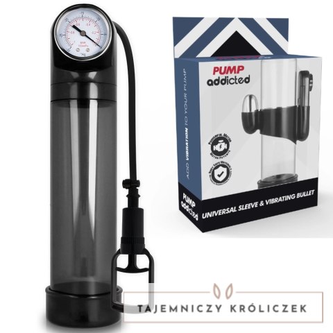 Pump Addicted RX9 Czarny - pompa prożniowa z kalibracją i wibracją PUMP ADDICTED