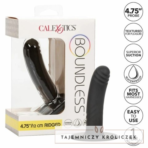 CalExotics Boundless 12 cm silikonowy model z przyssawką i kompatybilnością z uprzężami CALEXOTICS