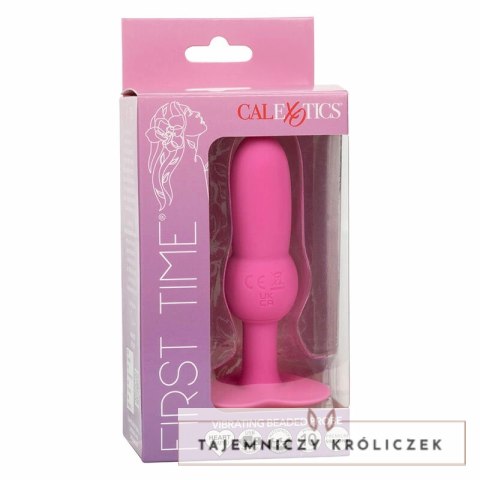 CalExotics First Time Sonda Koralikowa Wibrująca 10 Trybow Rożowa CALEXOTICS