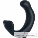 CalExotics P-Rock - silikonowy masażer stref intymnych 20 cm czarny CALEXOTICS