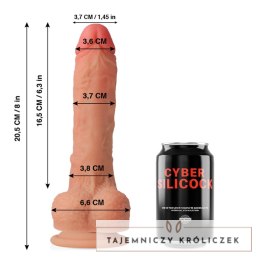 Cybersilicock Connor silikonowy model anatomiczny z przyssawką 20,5 cm CYBER SILICOCK