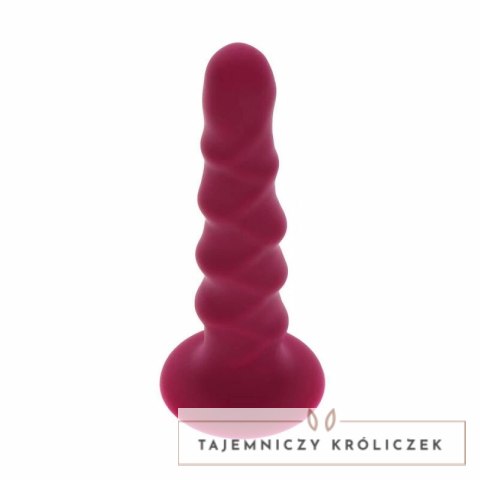 Get Real Dong 12 cm czerwony - model z przyssawką i silikonem premium GET REAL