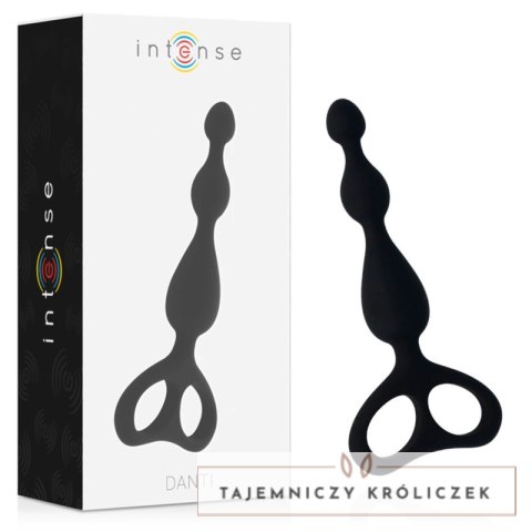 Intense Danti Czarny stymulator analny silikonowy 17,5 cm INTENSE