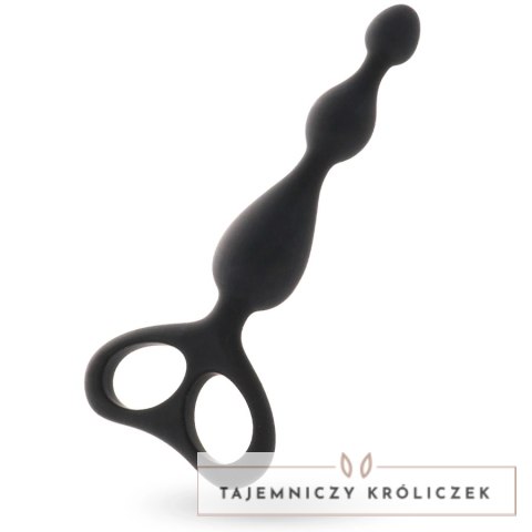 Intense Danti Czarny stymulator analny silikonowy 17,5 cm INTENSE