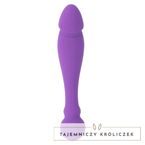 Intense Double Silicone Model Liliowy 18 cm - Elastyczny dwustronny system INTENSE