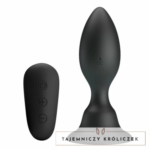 MR PLAY Model 12 Trybow Wibracji Czarny Pilot Silikonowy System MR PLAY