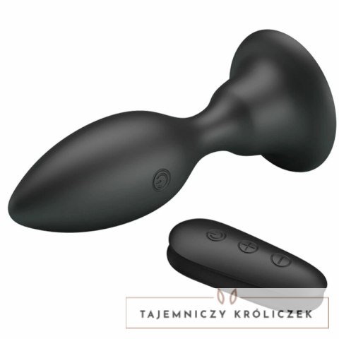 MR PLAY Model 12 Trybow Wibracji Czarny Pilot Silikonowy System MR PLAY