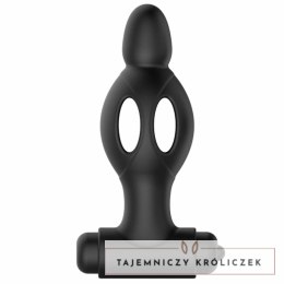 MR PLAY silikonowy korek z wibracją, 10 trybow, czarny, 11,8 cm MR PLAY