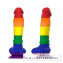 MYTHOLOGY Corey Pride M - silikonowa maszyna intymna, kolor PRIDE, 18 cm MYTHOLOGY FANTASY