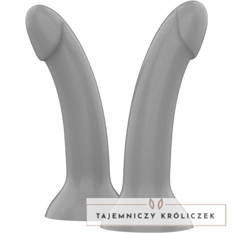 MYTHOLOGY Rune Majestic S - anatomiczny model silikonowy, srebrny, 15.5 cm MYTHOLOGY FANTASY