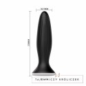 Mr. Play Wibrator Analny 12 Trybow USB Silikon Wodoodporny Czarny MR PLAY
