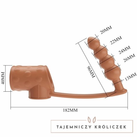 Pretty Love BI-026277MT anatomiczny rękaw z zatyczką analną TPE PRETTY LOVE