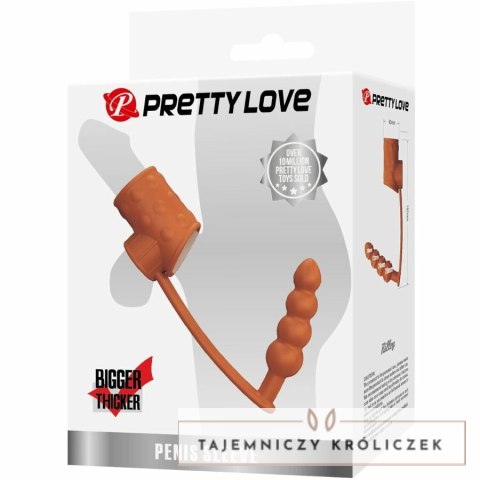 Pretty Love BI-026277MT anatomiczny rękaw z zatyczką analną TPE PRETTY LOVE
