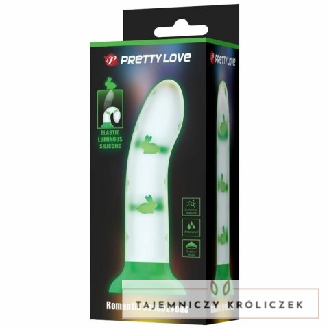 Pretty Love Glow Stick Zielony silikonowy model świecący 17,5 cm PRETTY LOVE