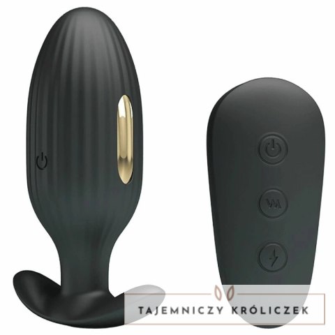 Pretty Love Kelly Plug Czarny - Wibrujący korek z ładowaniem USB PRETTY LOVE