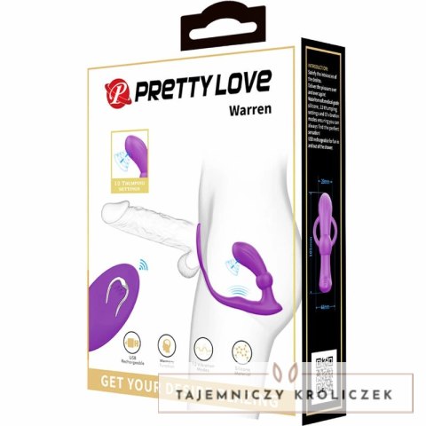 Pretty Love Warren Ring & Violet - zestaw pierścień z pilotem, fioletowy PRETTY LOVE