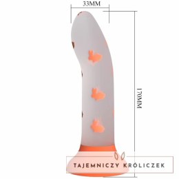 Pretty Love model świecący pomarańczowy silikonowy bez wibracji 175 mm PRETTY LOVE
