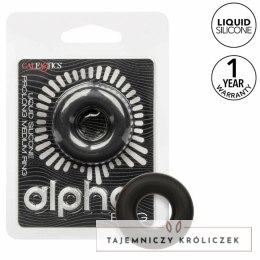CalExotics Alpha Prolong Medium Ring czarny silikonowy pierścień 2 cm CALEXOTICS