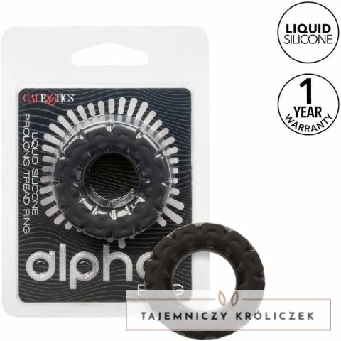 CalExotics Alpha Prolong Ring silikonowy czarny 2,5 cm wodoodporny CALEXOTICS