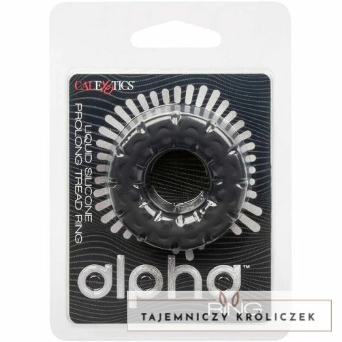 CalExotics Alpha Prolong Ring silikonowy czarny 2,5 cm wodoodporny CALEXOTICS
