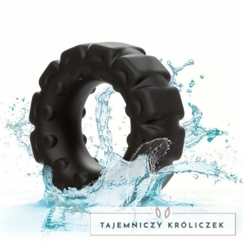 CalExotics Alpha Prolong Ring silikonowy czarny 2,5 cm wodoodporny CALEXOTICS