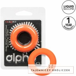 CalExotics Alpha Prolong silikonowy pierścień intymny duży pomarańczowy CALEXOTICS