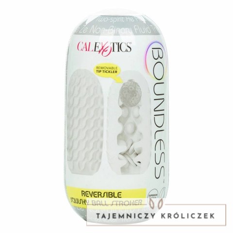 CalExotics Boundless Squishy Ball żołta - dwustronna, elastyczna kulka 11,5 cm CALEXOTICS