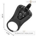 INTENSE Mabel Pierścień Wibracyjny 10 Trybow Stymulator Czarny USB INTENSE