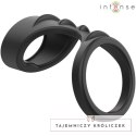 Intense Theo Podwojny Pierścień Silikonowy Czarny Model 3 INTENSE