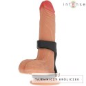 Intense Theo Podwojny Pierścień Silikonowy Czarny Model 3 INTENSE