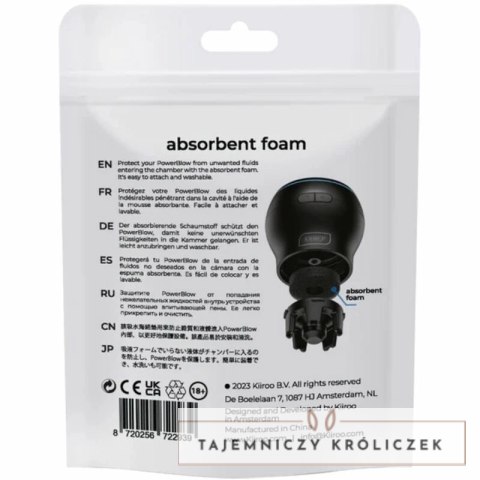 Kiiroo Power Blow - Zestaw 5 wymiennych pianek chłonnych PU KIIROO