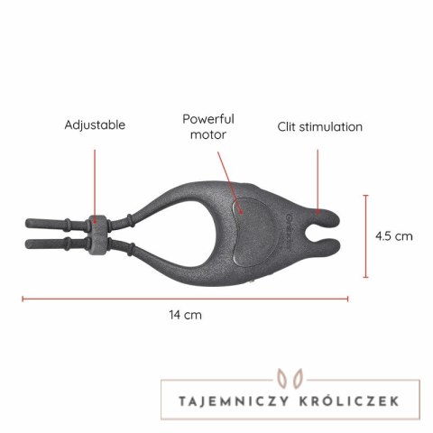 ONINDER PAMPA Pierścień Regulowany z Wibracją i Sterowaniem Aplikacją 10 Trybow Czarny ONINDER