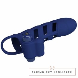 Pretty Love Altaf silikonowy pierścień z wibracją, niebieski, 10 trybow PRETTY LOVE
