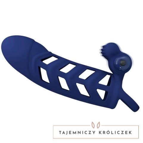 Pretty Love Altaf silikonowy pierścień z wibracją, niebieski, 10 trybow PRETTY LOVE