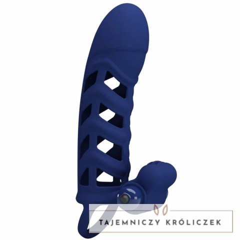 Pretty Love Altaf silikonowy pierścień z wibracją, niebieski, 10 trybow PRETTY LOVE